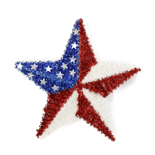 Patriotic Star Tinsel Wall Hanging by Celebrate It&#x2122;